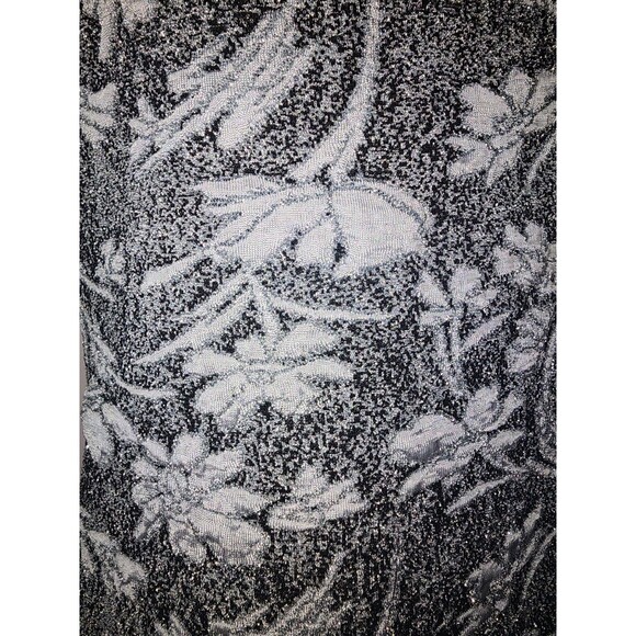 Vintage Metallic Thread Whisper Blouse Womens S Floral Y2K Fashion Made In USA - Picture 4 of 11